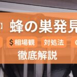 箕面市　蜂の巣発見　対処法